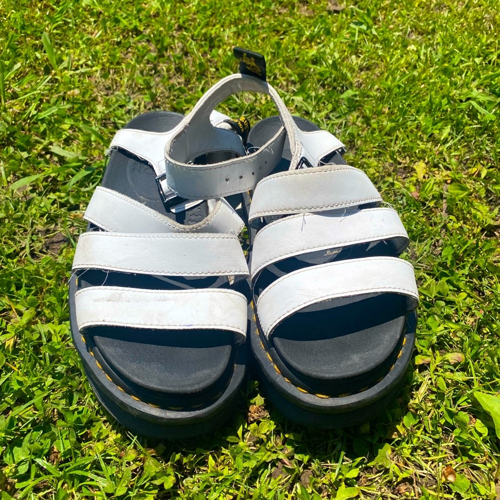 Doc marten sandals in white size 8